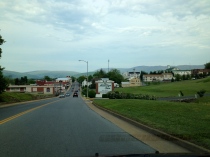 Driving into Luray